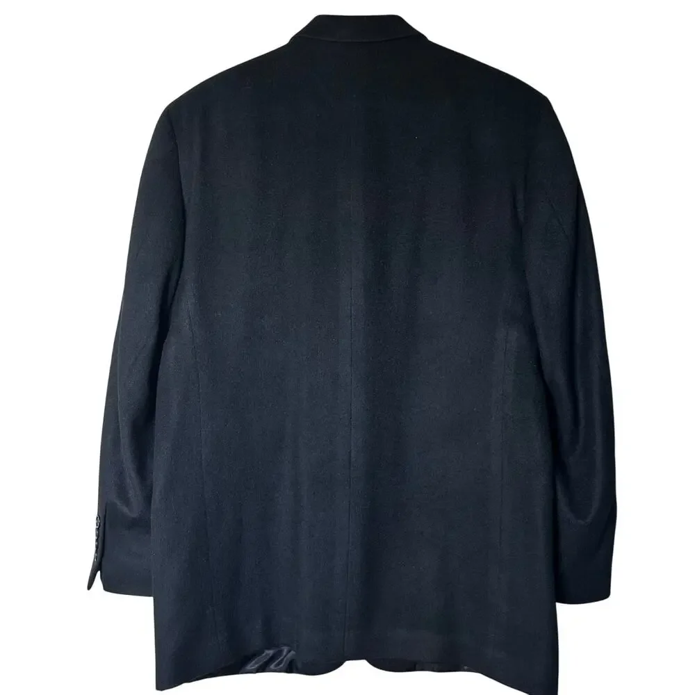 Alfani Mens Blazer Jacket‎ Suit Coat Size 40R Cashmere Black Workwear Business